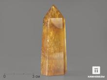 Флюорит жёлтый в форме кристалла, 7,5-9 см (90-100 г)