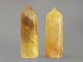 Флюорит жёлтый в форме кристалла, 7-8,5 см (80-90 г), 11001, фото 2