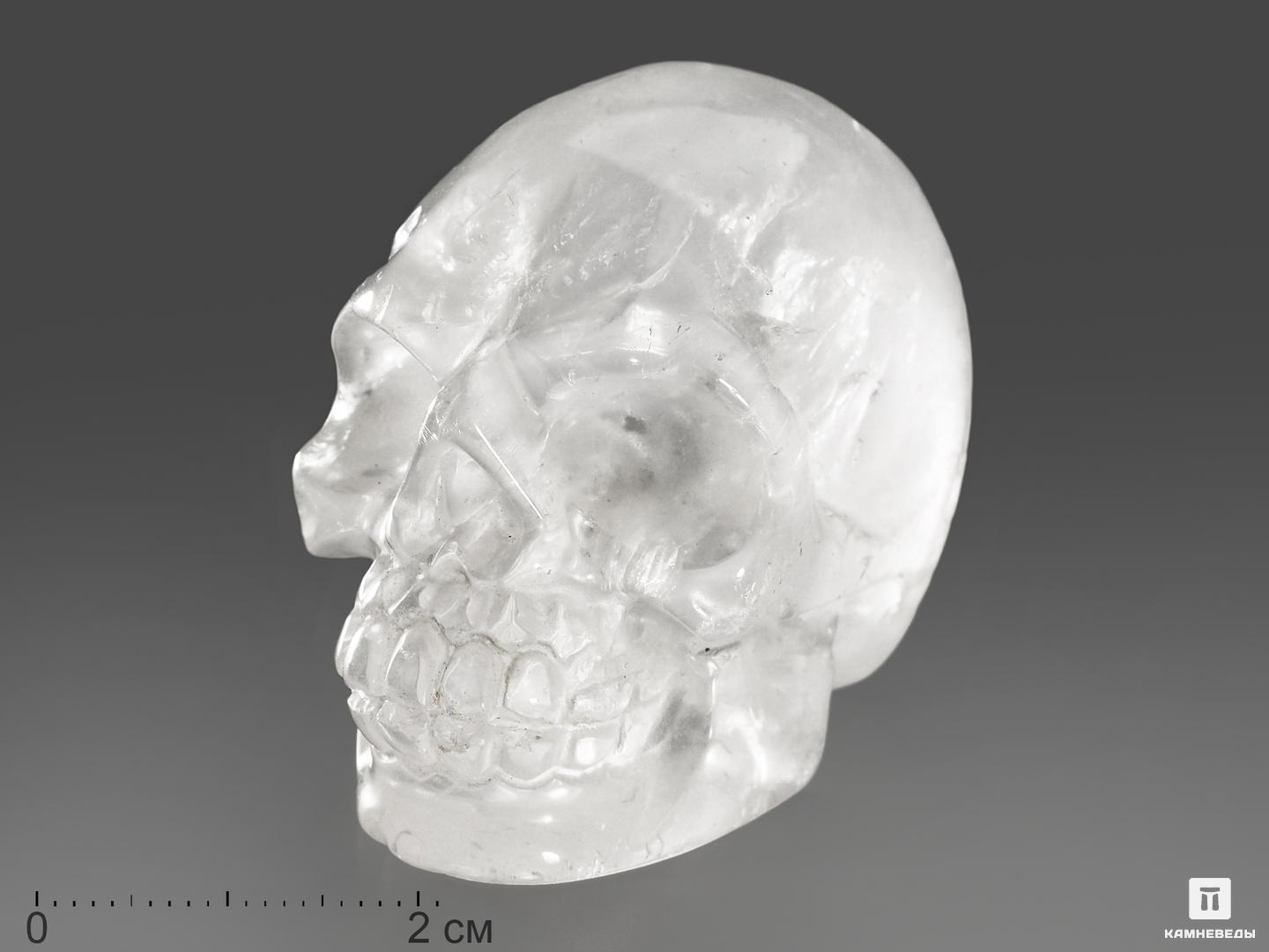 Череп из горного хрусталя (кварца), 5х3,5х3,3 см шепчущий череп