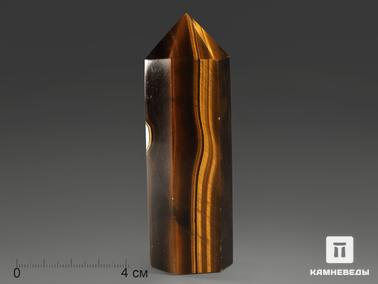 Тигровый глаз. Тигровый глаз в форме кристалла, 9-11 см (120-140 г)