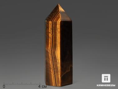 Тигровый глаз. Тигровый глаз в форме кристалла, 8-9 см (150-160 г)