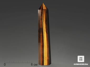 Тигровый глаз. Тигровый глаз в форме кристалла, 12,5-15 см (160-180 г)