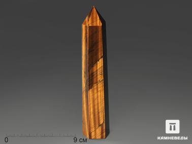Тигровый глаз. Тигровый глаз в форме кристалла, 16-18 см (290-300 г)
