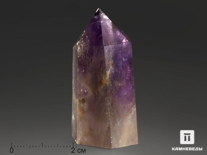 Аметист шевронный в форме кристалла, 4-5 см (30-35 г), 11016, фото 4