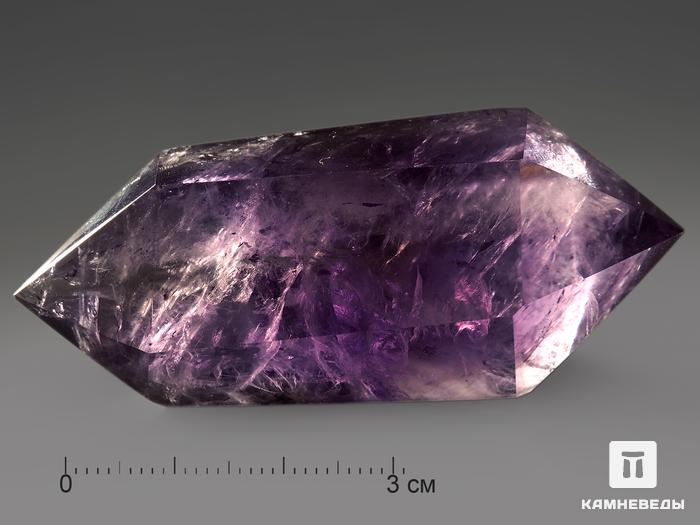 Аметист в форме двухголового кристалла, 6-6,5 см (40-45 г), 11024, фото 3