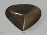 Сердце из золотистого обсидиана, 5,5х4,1х2,7 см, 11048, фото 1