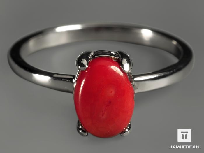 Кольцо с красным кораллом, 11318, фото 2
