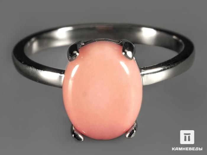Кольцо с розовым кораллом, 8971, фото 2