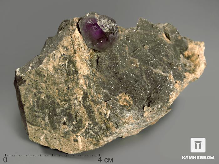 Аметист, кристалл на породе 9,1х6,1х6 см, 11362, фото 1