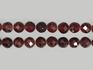 Бусины из альмандина (граната), 90 шт. на нитке, огранка 4-5 мм, 11346, фото 1