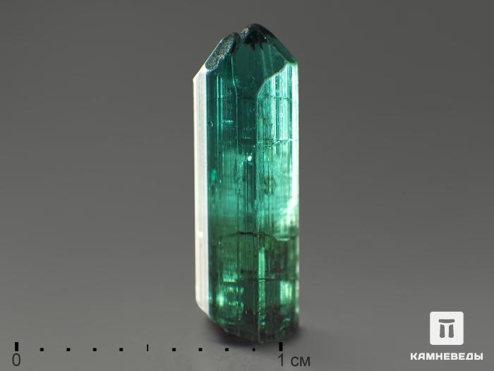 Турмалин (индиголит), кристалл 1,4х0,5х0,4 см, 9850, фото 2