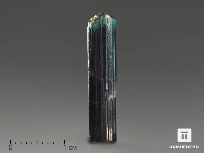 Турмалин (индиголит), кристалл 2,4х0,5 см, 9441, фото 1