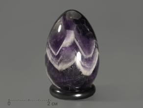 Яйцо из аметиста шевронного, 4,5х3 см