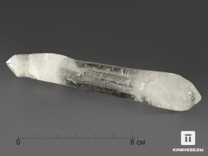 Горный хрусталь, двухголовый кристалл 10,7х1,9х1,4 см, 11345, фото 1