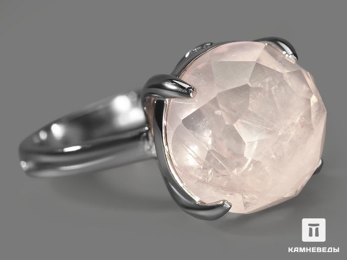 Кольцо с розовым кварцем, огранка, 11738, фото 1