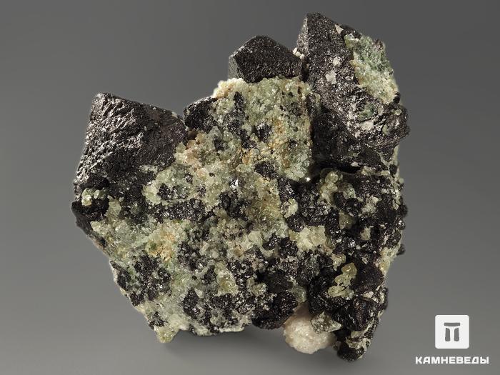 Магнетит, сросток кристаллов 6х5,5х4,2 см, 11406, фото 3