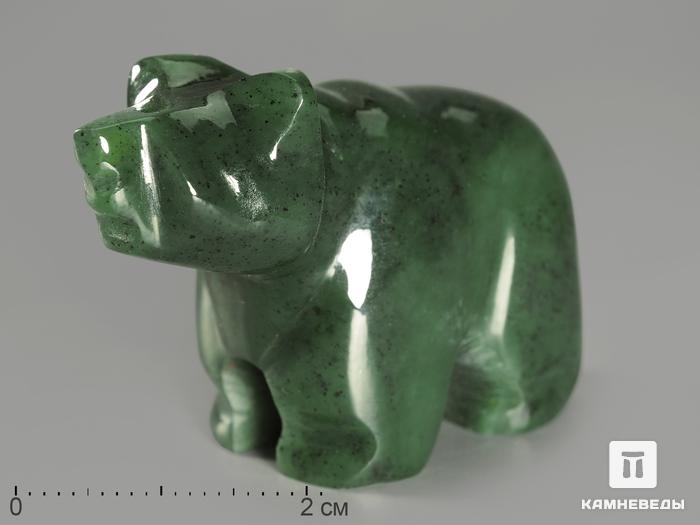 Медведь из нефрита, 5,6х4х2,7 см, 1714, фото 1