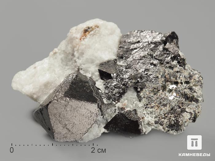 Магнетит, сросток кристаллов 5х3,7х2,3 см, 11441, фото 2