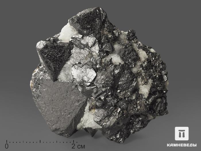 Магнетит, сросток кристаллов 4х3,5х3 см, 11422, фото 1