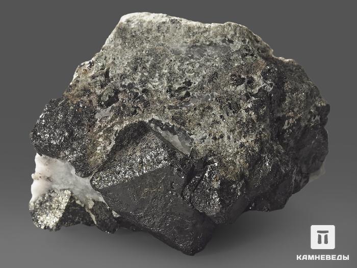 Магнетит, сросток кристаллов 4,5х3,3х2,5 см, 11424, фото 3