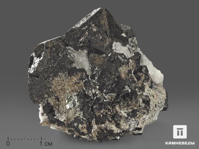 Магнетит, сросток кристаллов 4,5х3,3х2,5 см, 11424, фото 7