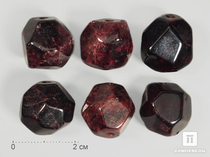 Гранат (приполированный кристалл альмандина), бусина 17-20 мм, 11743, фото 2