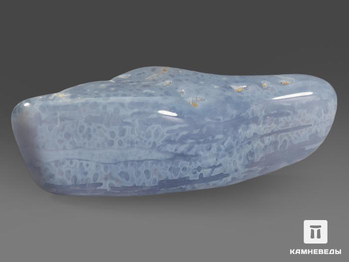 Агат голубой (сапфирин), крупная галтовка 4,5-5,5 см (35-40 г), 11817, фото 3