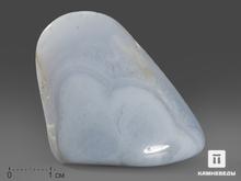 Агат голубой (сапфирин), крупная галтовка 4,5-5 см (30-35 г)