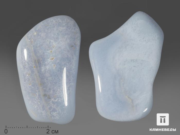 Агат голубой (сапфирин), крупная галтовка 5-5,5 см (40-45 г), 11818, фото 1