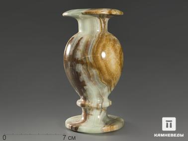 Оникс мраморный. Ваза из мраморного оникса, 14,5х7,5 см
