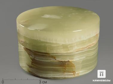 Оникс мраморный. Шкатулка из оникса мраморного, 7,3х4,5 см