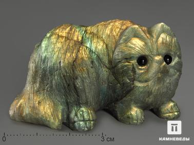 Лабрадор. Кошка из лабрадора, 5,5х3,2х3,1 см