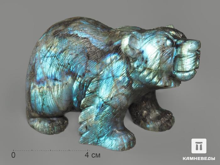 Медведь из лабрадора, 10,7х7х5,6 см, 23-18/2, фото 1