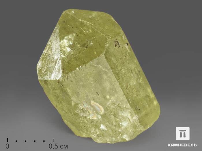 Апатит, кристалл в пластиковом боксе 1,5-2,5 см, 10608, фото 1