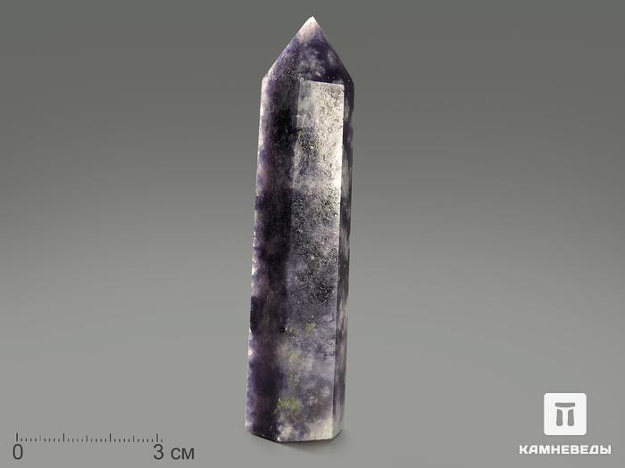 Лепидолит в форме кристалла, 7,5-8,5 см (60-70 г), 12242, фото 2