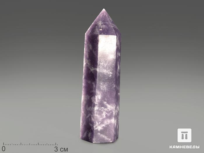 Лепидолит в форме кристалла, 7,5-8,5 см (60-70 г), 12242, фото 1