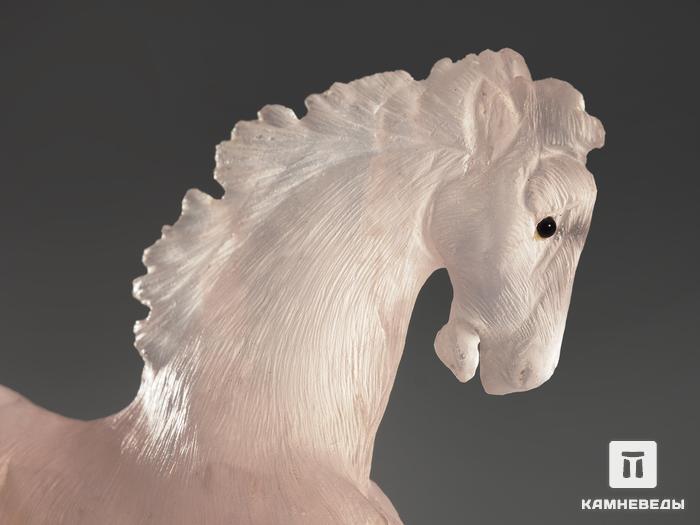 Конь из розового кварца, 16х11х3,4 см, 10823, фото 3