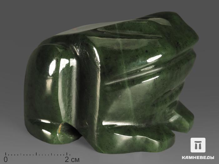 Лягушка из нефрита, 6,6х5,7х4,4 см, 12487, фото 1