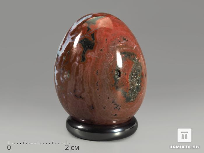 Яйцо из яшмы океанической, 4х3,2 см, 12068, фото 1
