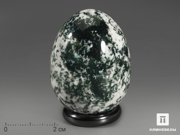 Яйцо из агата мохового, 4,5х3,5 см, 10623, фото 1