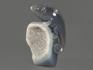Хамелеон из агата с жеодой кварца, 13,6х9,3х5,1 см, 12750, фото 2