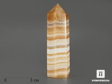Оникс мраморный. Оникс мраморный в форме кристалла, 8,9х2,7х2,4 см