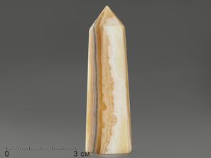 Оникс мраморный в форме кристалла, 6,9х2,2х1,9 см