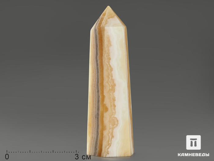 Оникс мраморный в форме кристалла, 6,9х2,2х1,9 см, 12932, фото 1