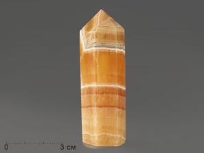 Оникс мраморный в форме кристалла, 8-9 см (85-90 г)