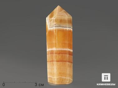 Оникс мраморный. Оникс мраморный в форме кристалла, 8-9 см (85-90 г)