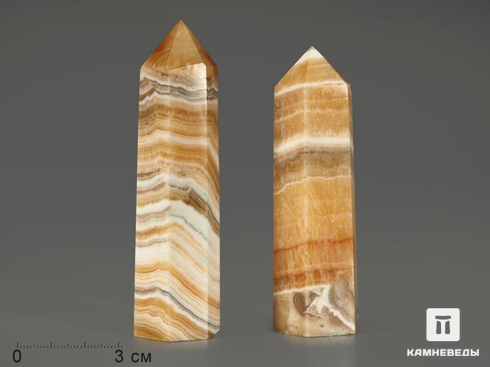 Оникс мраморный в форме кристалла, 7,5-9 см (75-80 г), 12922, фото 1