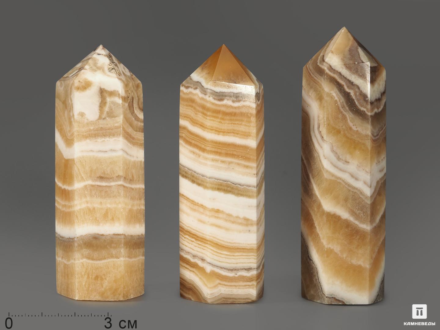 Оникс мраморный в форме кристалла, 7,5-9 см (95-100 г)