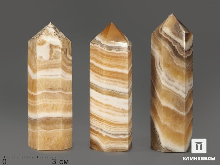 Оникс мраморный в форме кристалла, 7,5-9 см (95-100 г), 12926, фото 1