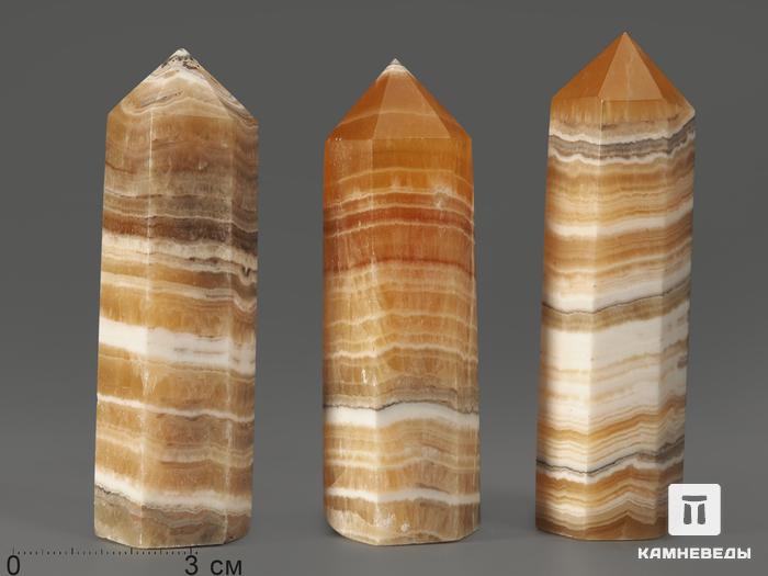 Оникс мраморный в форме кристалла, 8-9 см (90-95 г), 12924, фото 1